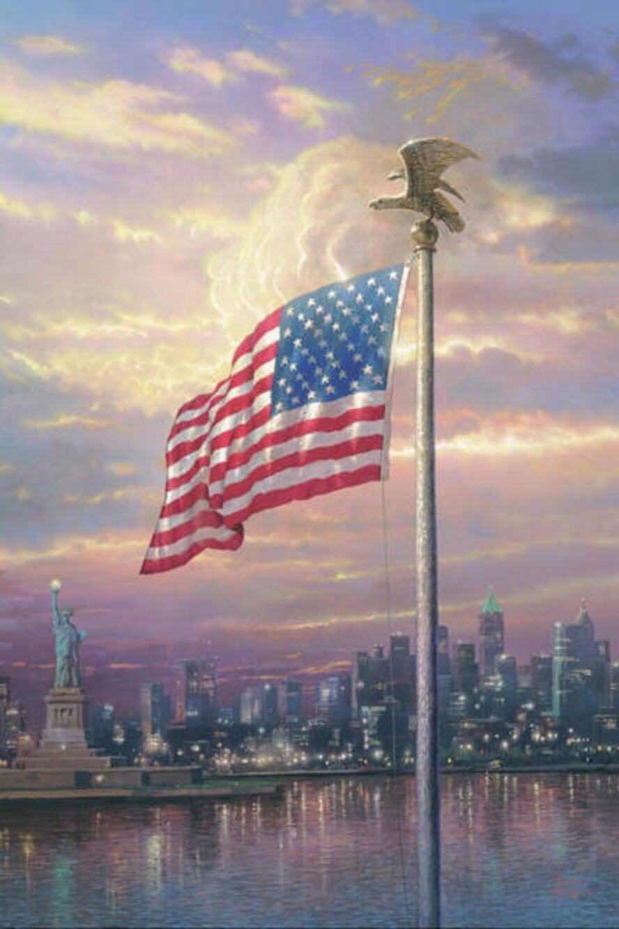 Thomas Kinkade The Light of Freedom Unopened Pack 100 Dealer Cards Art Notes